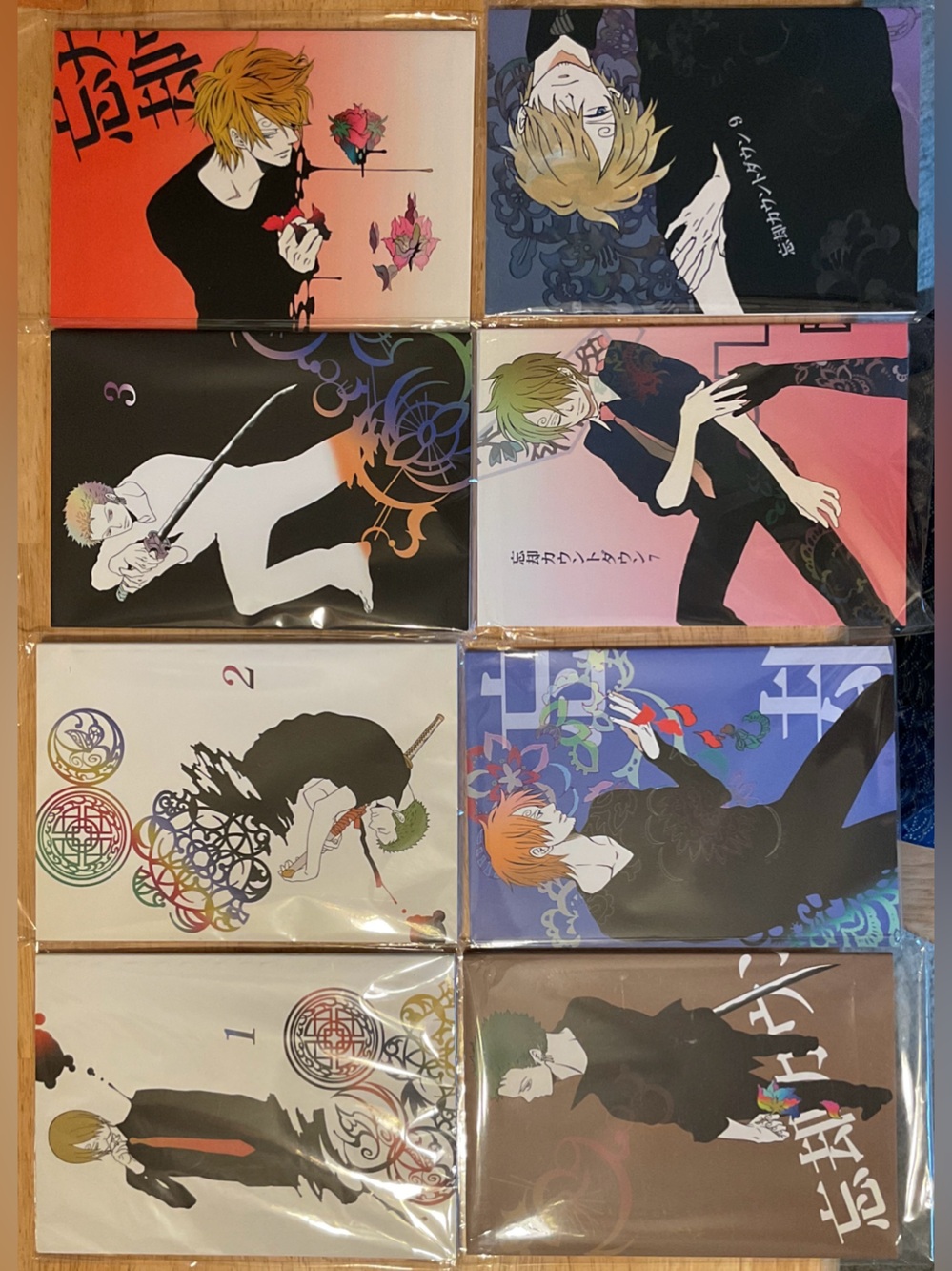 ZoroSan ZoSan Yaoi manga Doujinshi Countdown to Oblivion Rom-13 Nari vols. 1-7&9